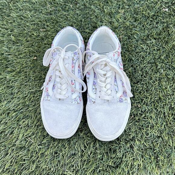 NWOB Vans Sk8 Low Vintage Floral Print Shoe US Size: 5.5 women/teens spring - Picture 1 of 7
